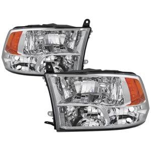 Dodge Ram 1500 09-17 / Ram 2500 3500 10-17  Halogen Models ( Does not Fit factory projector LED style) Xtune OEM Style Headlights - Chrome