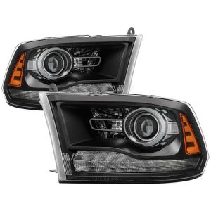 Dodge Ram 2013-2017 Halogen Models ( Only Fit Models with factory projector LED style) Xtune OEM Style Headlights - Black