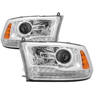 Dodge Ram 2013-2017 Halogen Models ( Only Fit Models with factory projector LED style) Xtune OEM Style Headlights - Chrome