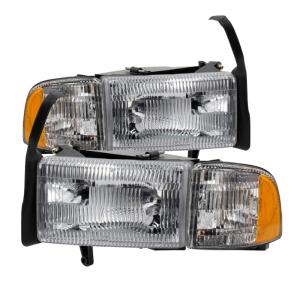 Dodge Ram 1500 94-01  (Does not fit Sport Package )/ Ram 2500 3500 94-02 Xtune OEM Style headlights With Corner - Chrome