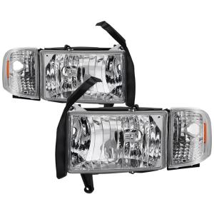 Dodge Ram 1500 94-01  ( 99-01  Does not Fit Sport Package Models ) / Ram 2500 3500 94-02 Xtune Headlights with Corner Lamps - OEM