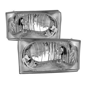 Ford F250 Superduty 99-04, Ford F350 Superduty 99-04, Ford Excursion 99-04 Xtune OEM Style Headlights - Chrome