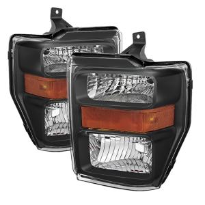 Ford F250 Super Duty 08-10, Ford F350 Super Duty 08-10 Xtune OEM Headlights - Black