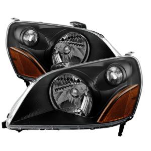 Honda Pilot 03-05 Xtune Crystal Headlights - Black