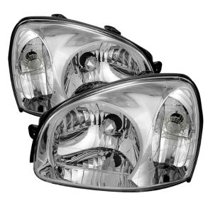 Hyundai Santa Fe 01-06 Xtune Crystal Headlights - Chrome