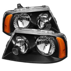 Lincoln Navigator 2003-2006 Xtune Crystal Headlights - Black