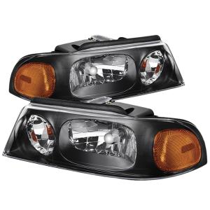 Lincoln Navigator 98-02 Xtune Crystal Headlights - Black