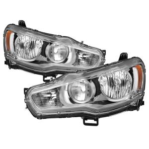 Mitsubishi Lancer 08-15 Xtune OE Style Headlights - ALL Chrome