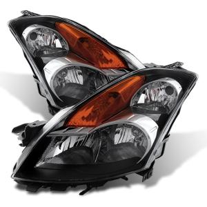 Nissan Altima 07-09  Sedan Halogen Model Only ( Not Compatible With Xenon/HID Model ) Xtune Crystal Headlights - Black