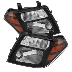 Nissan Pathfinder 08-11 Xtune Amber Crystal Headlights - Black