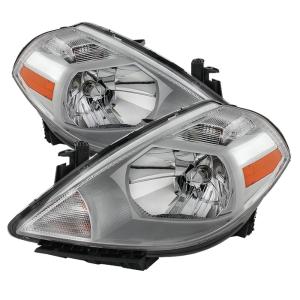 Nissan Versa 07-12 Xtune Crystal Headlights - Chrome