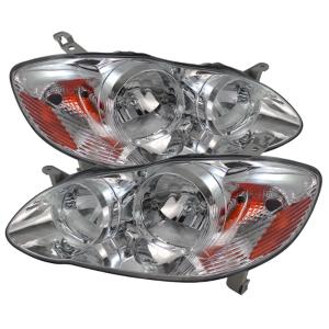 Toyota Corolla 03-06 Xtune Crystal Headlights - Chrome