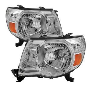 Toyota Tacoma 05-11 Xtune Amber Crystal Headlights - Chrome