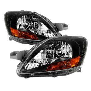 Toyota Yaris Sedan 06-12  ( Does not Fit 09-12  S Models ) Xtune OEM Style Headlights - Black