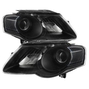 Volkswagen Passat 06-10  (Halogen Only) Xtune Projector Headlights - Black