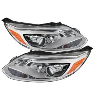 Ford Focus 12-14 Xtune Projector Headlights - OE Style - Halogen Model Only ( Not Compatible With Xenon/HID Model ) - Chrome