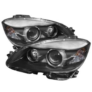 Mercedes Benz C-Class 08-11 Xtune OE Projector Headlights (w/AFS. HID fit) - Black