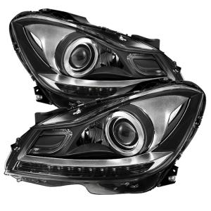 Mercedes Benz C-Class 12-14 Xtune OE Projector Headlights (Fit non-HID) - Chrome