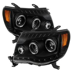 Toyota Tacoma 05-11 Xtune Halo Projector Headlights - Black