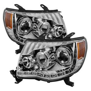 Toyota Tacoma 05-11 Xtune Halo Projector Headlights - Chrome