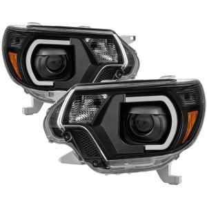 Toyota Tacoma 12-15 Xtune Projector Headlights - Light Bar DRL - Black