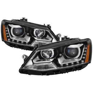 Volkswagen Jetta 11-14  Halogen Model Only ( Not Compatible With Xenon/HID Model ) Xtune DRL Projector Headlights - Black