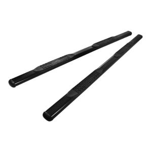 Chevy Silverado 2500HD/3500 01-14 / 1500HD 02-14  Crew Cab, GMC Sierra 2500HD/3500 01-14  / 1500HD 02-14  Crew Cab Xtune 4 Inch Oval Side Step Bar - Powder Coated - Black