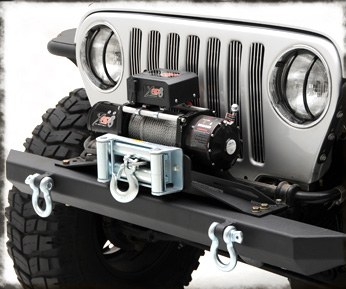 Smittybilt SRC Classic Front Bumper with D-Rings - Black Textured