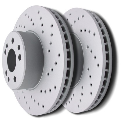 SP Performance Brake Rotors - Cross-Drilled ZRC (Front)