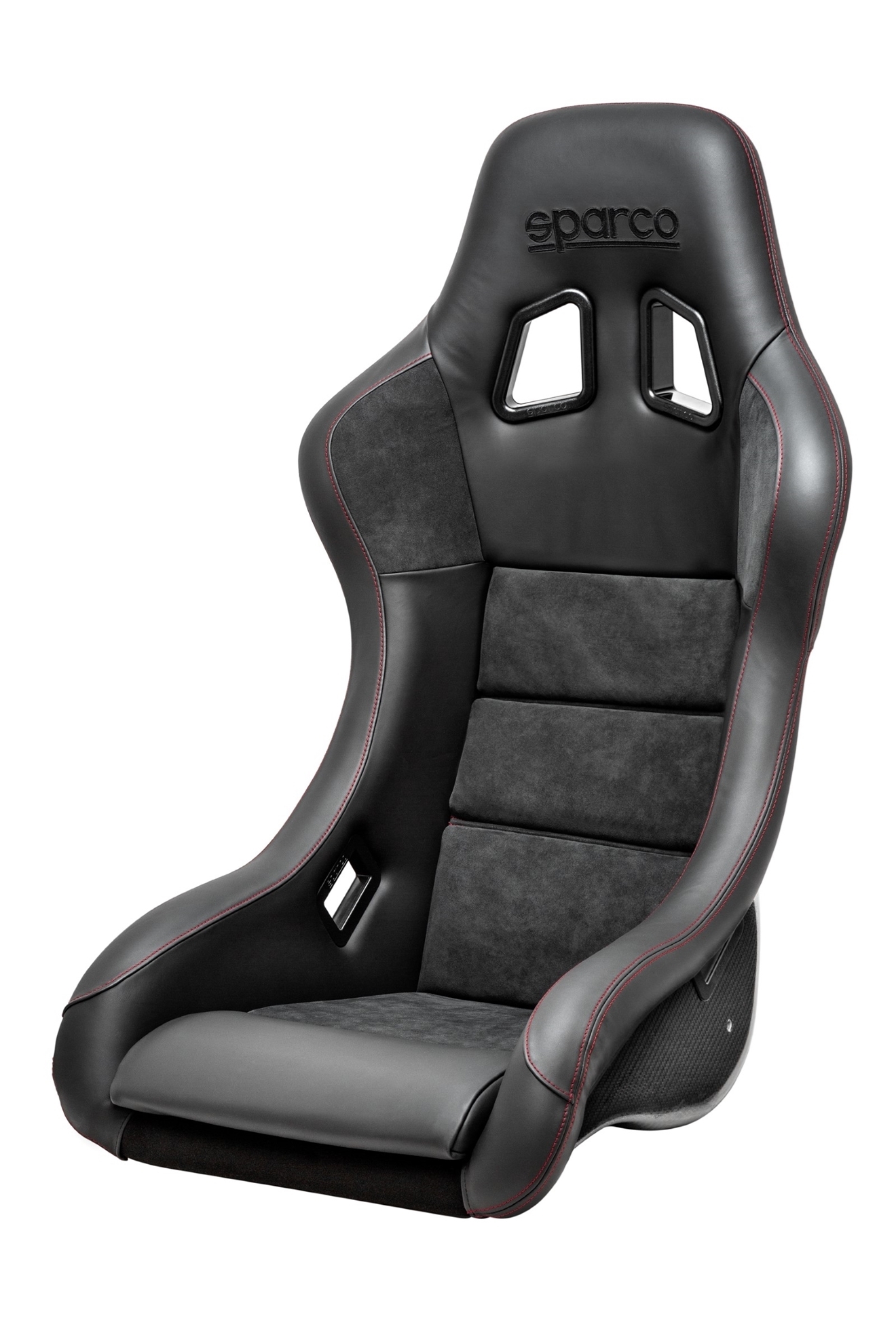 Sparco QRT-C PERFORMANCE Seat (CARBON) - Black/Red Stitch