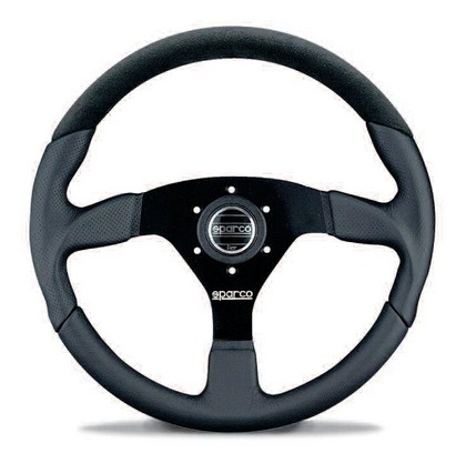 Sparco Lap 5 Steering Wheel -  (Black / Black / Black)