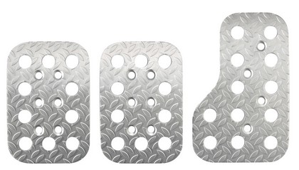 Sparco Race Pedal Set - (Silver)