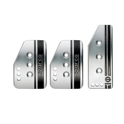 Sparco Settanta Pedal Set - Short (Silver)