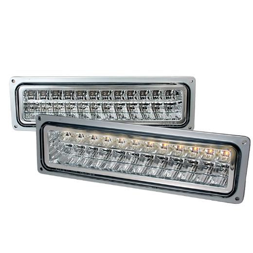 Spec D Bumper Lights (Chrome with LED)