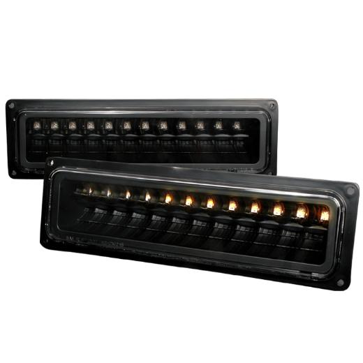 Spec D Bumper Lights (Black with LED)