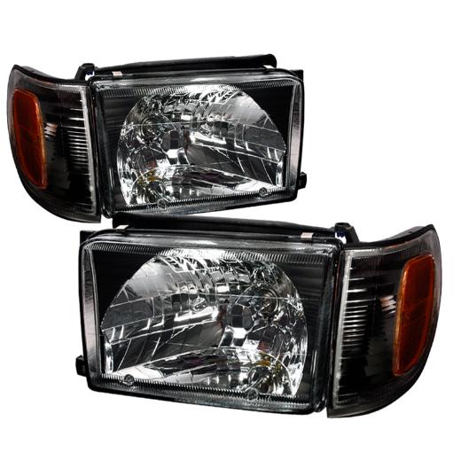 Spec D Crystal Euro Headlights (Black)