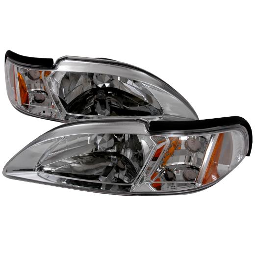 Spec D Crystal Euro Headlights (Chrome)