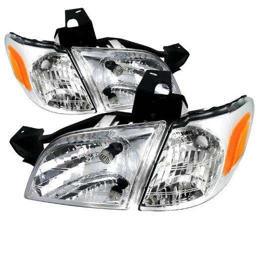 Spec D Crystal Euro One-Piece Headlight (Chrome)