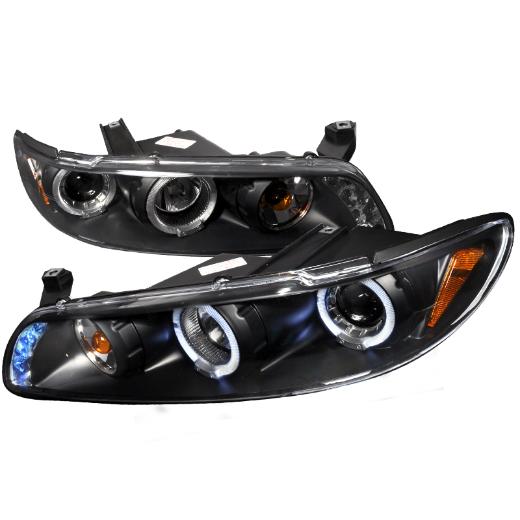 Spec D LED Halo Projector Headlights (Black)