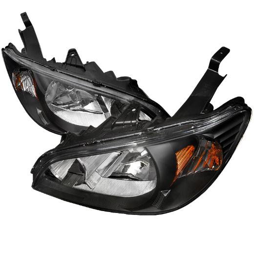 Spec D Crystal Euro Headlights (Black)