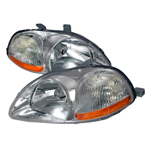 Spec D Crystal Euro Headlights (Chrome)