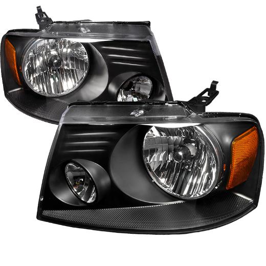 Spec D Crystal Euro Headlights (Black)