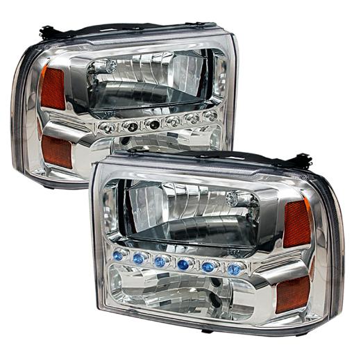 Spec D Crystal Euro Headlights (Chrome)