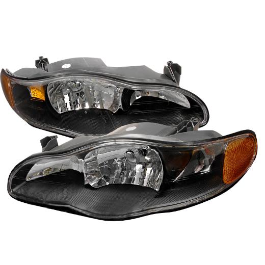 Spec D Crystal Euro Headlights (Black)