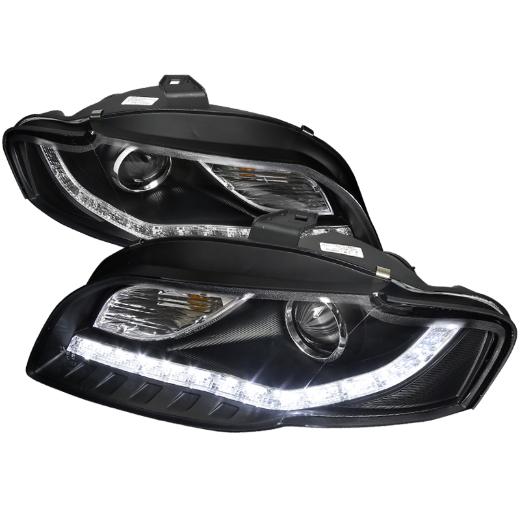 Spec D R8 Style Projector Headlights (Black)