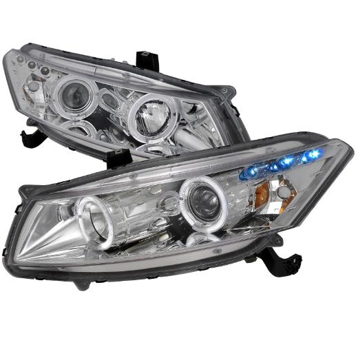 Spec D Halo Projector Headlights (Chrome)