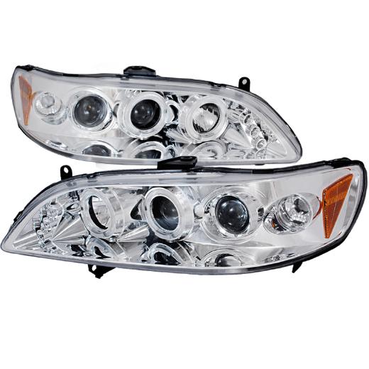 Spec D LED Halo Projector Headlights (Chrome)