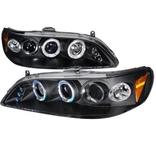 Spec D LED Halo Projector Headlights (Black)