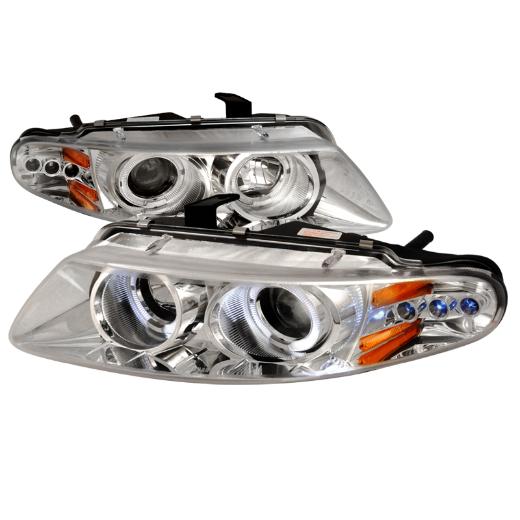 Spec D LED Halo Projector Headlights (Chrome)