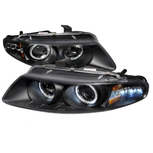 Spec D LED Halo Projector Headlights (Black)